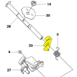 Важіль Husqvarna 445, 445 II, 450 II, 450-e (5020817-01)