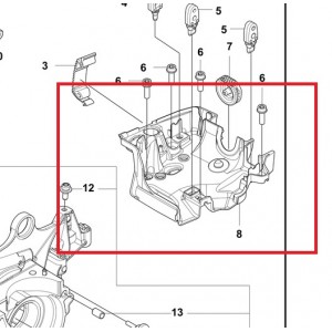Кронштейн Husqvarna 585, 592 XP (5997809-01)